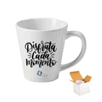 Taza Blanca Cónica de 12onz