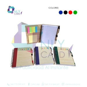 Libreta Bambú Con Lapicero-BFB903B